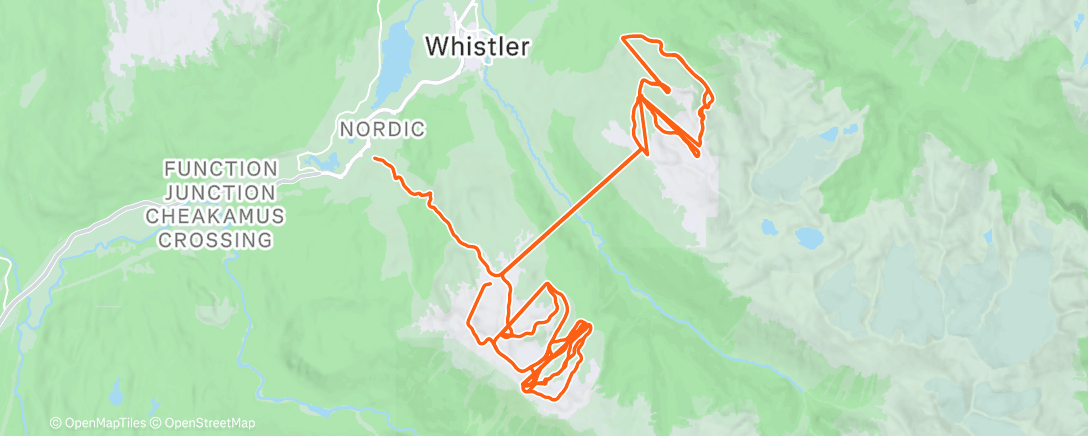 Map of the activity, Morning Alpine Ski