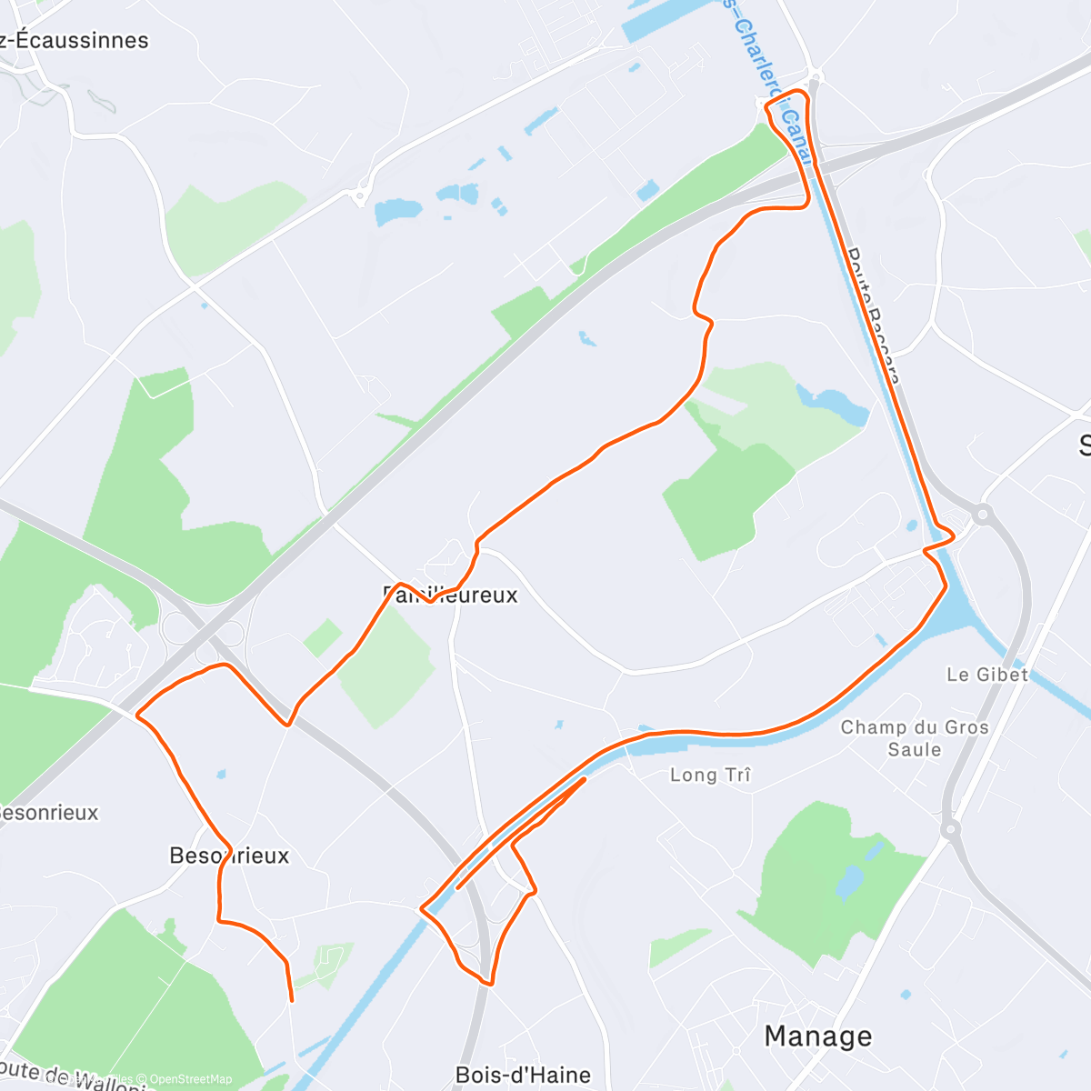 Map of the activity, EnduRun de Noël 🎅🏻☀️