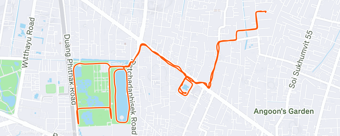 アクティビティ「朝のランニング」の地図