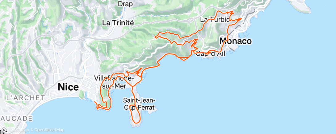 Carte de l'activité Lunch Ride
