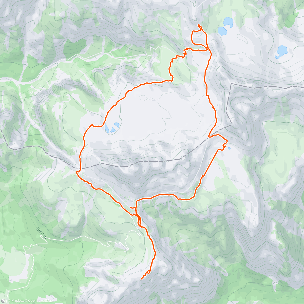 Map of the activity, Dolomites were breathtaking