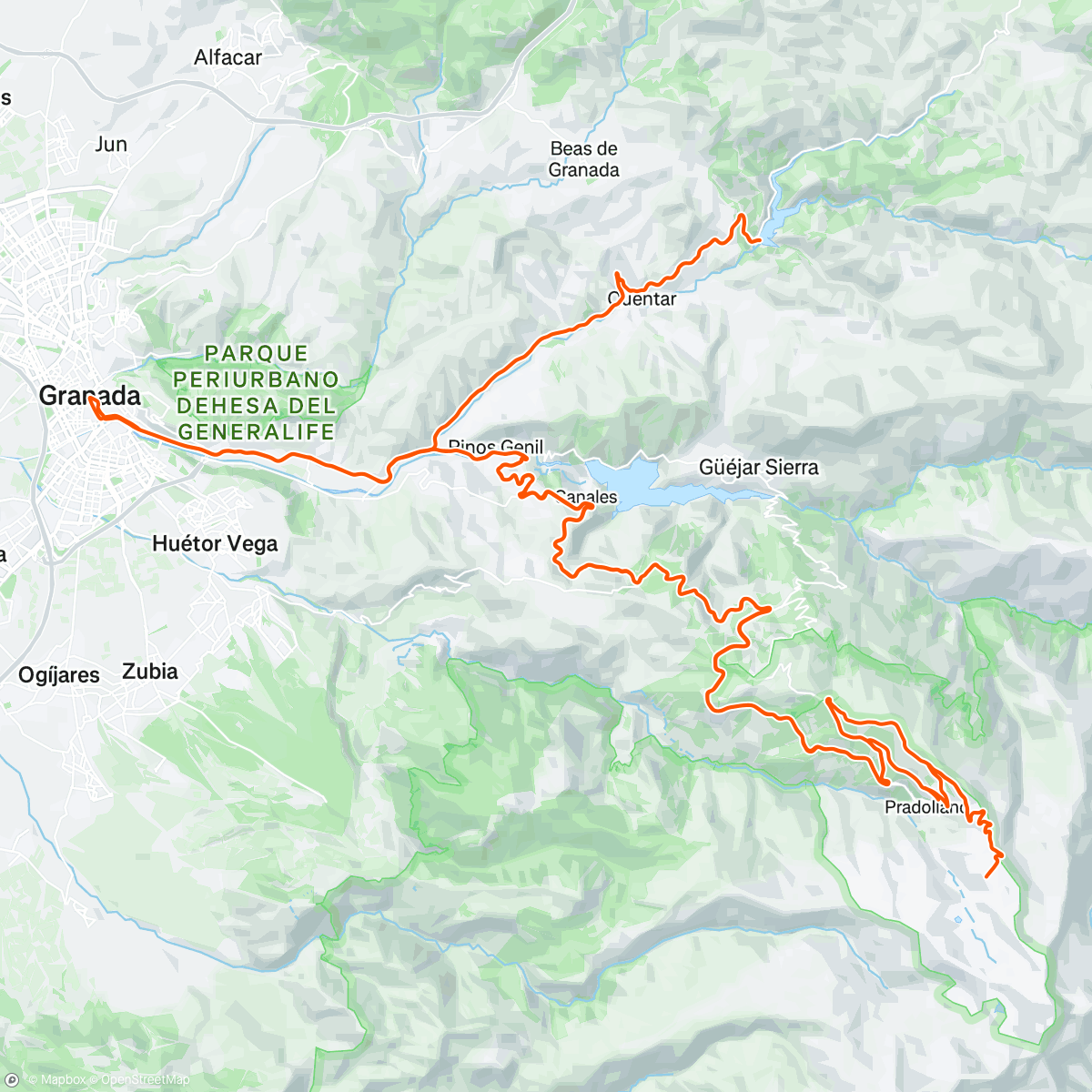Map of the activity, Morning Ride