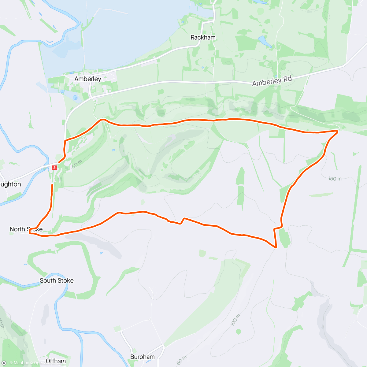 Map of the activity, 2 x 15 tempo with Rambo (SDW)