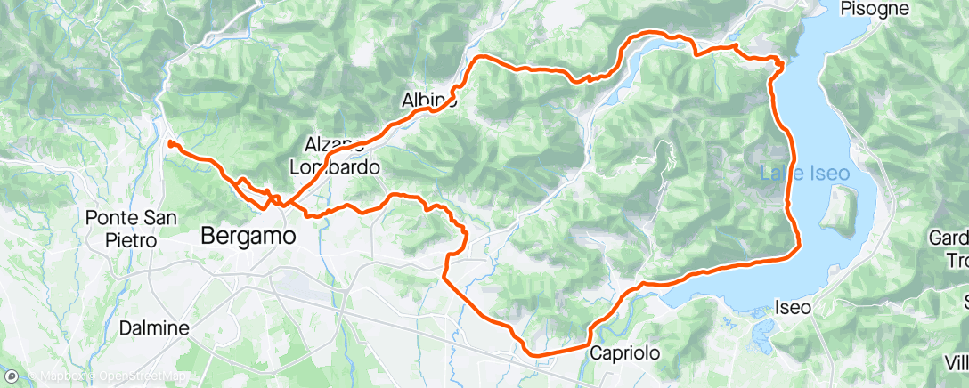 Map of the activity, Valle Rossa-Solto Collina-CdP