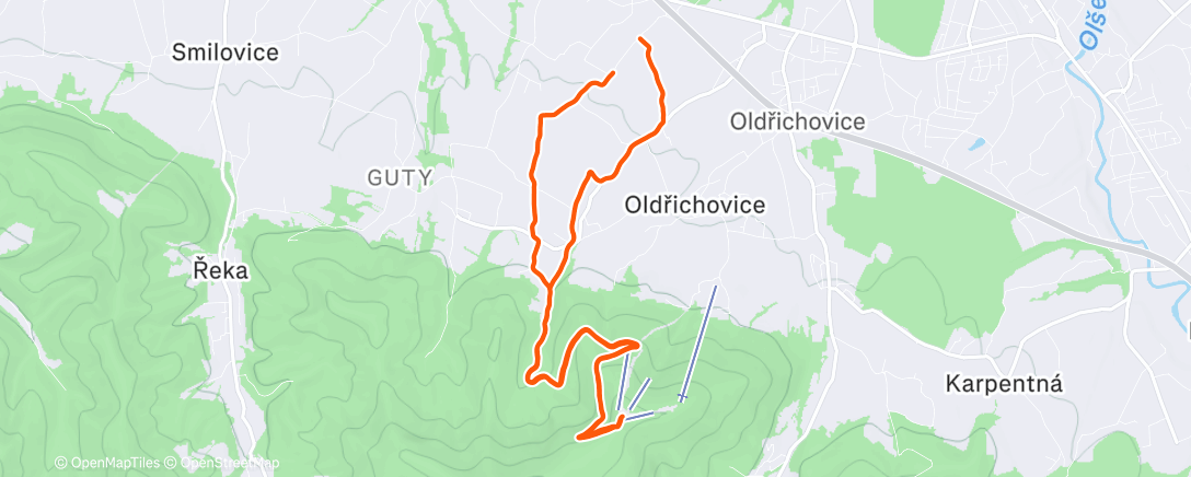 Карта физической активности (Božihodový Jav)