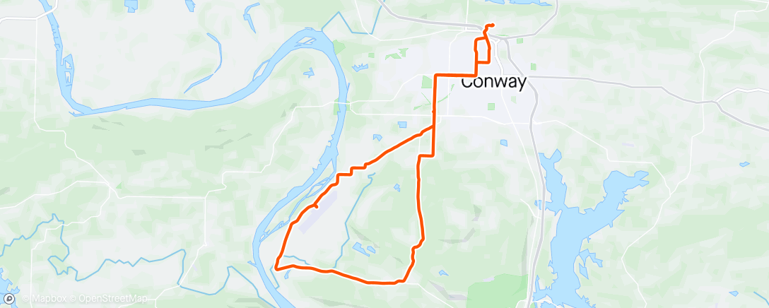 Map of the activity, Morning Ride