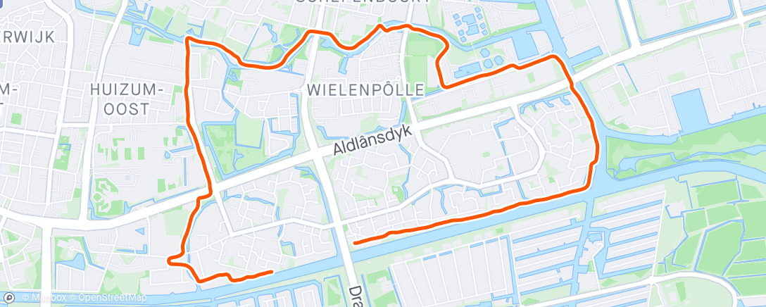 Mapa da atividade, Avondloop