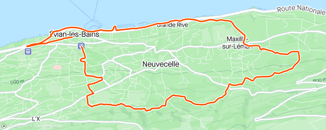 Map of the activity, Tout autour de Neuvecelle