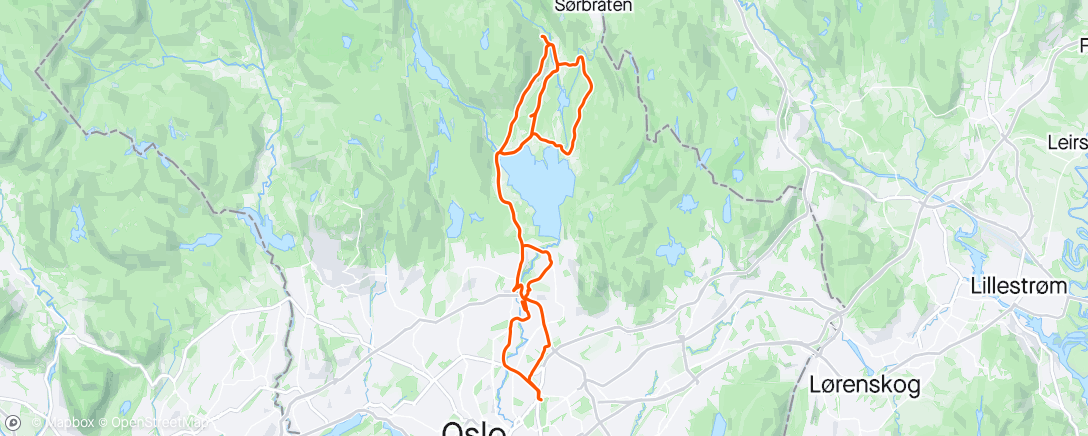 Map of the activity, Trening