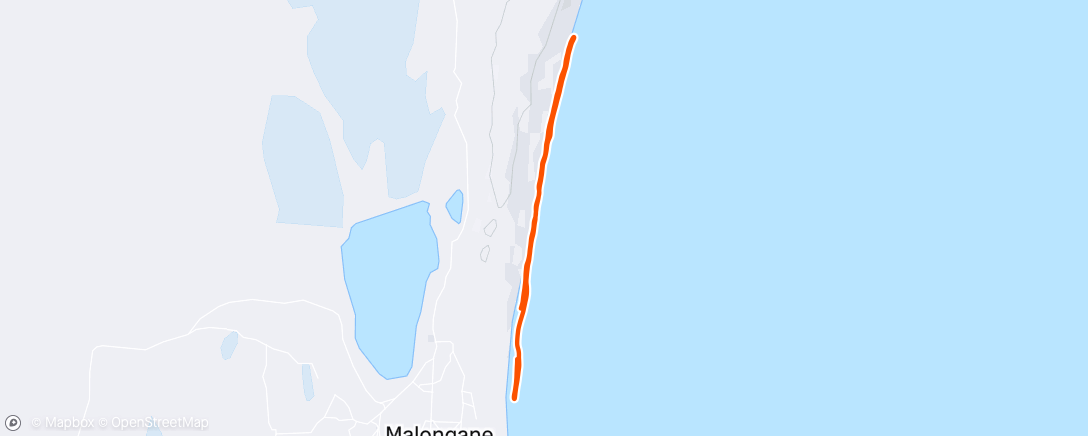 Map of the activity, Morning Run