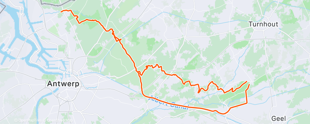 Mapa de la actividad (Fietsen is eigenlijk altijd wat Antitanken)