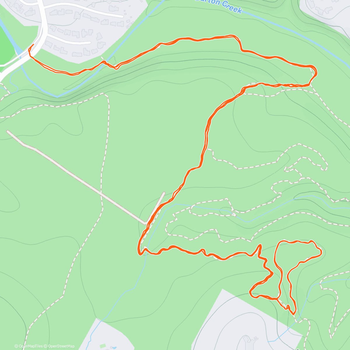 Map of the activity, Lost Creek Trail Run