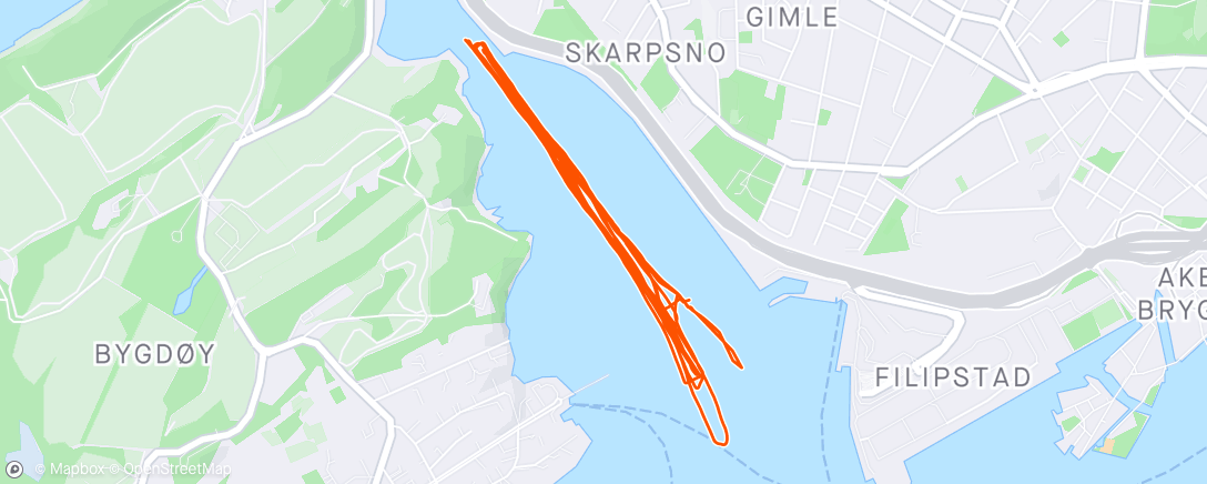 Map of the activity, Sesongdebut foran Drammen River Cup