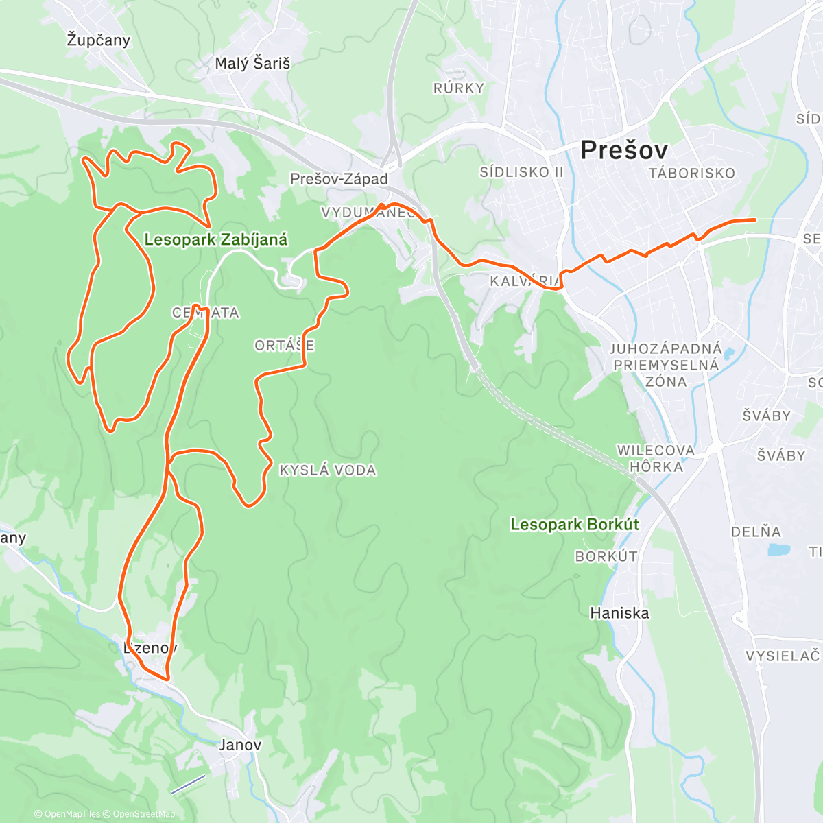 Map of the activity, Uzit si ranne minusy