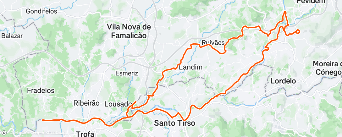 Map of the activity, Passeio à beira rio 🚵🚵🚵🚵 🍊