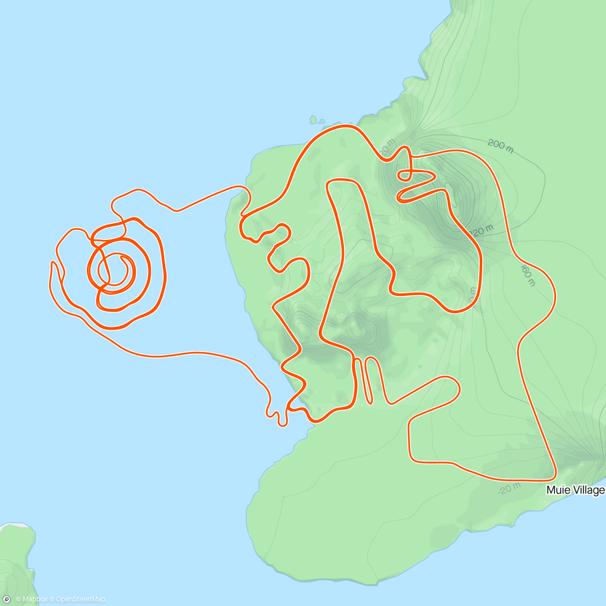 Map of the activity, Zwift - Escalation in Watopia
