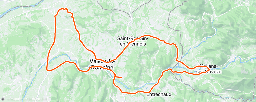 Map of the activity, Morning Ride