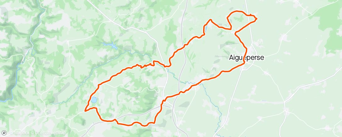 アクティビティ「Route : Col du  NK 🍺🍺, Tazenat.」の地図