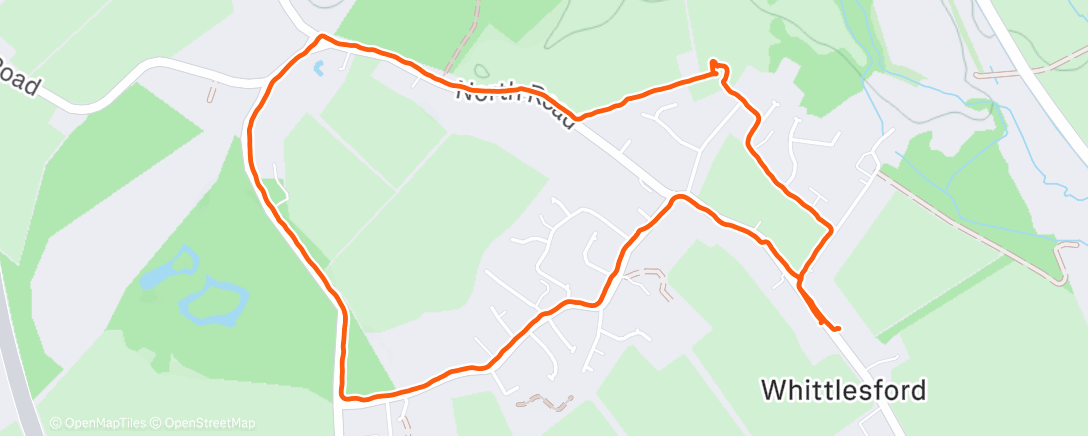 Map of the activity, Morning Hike