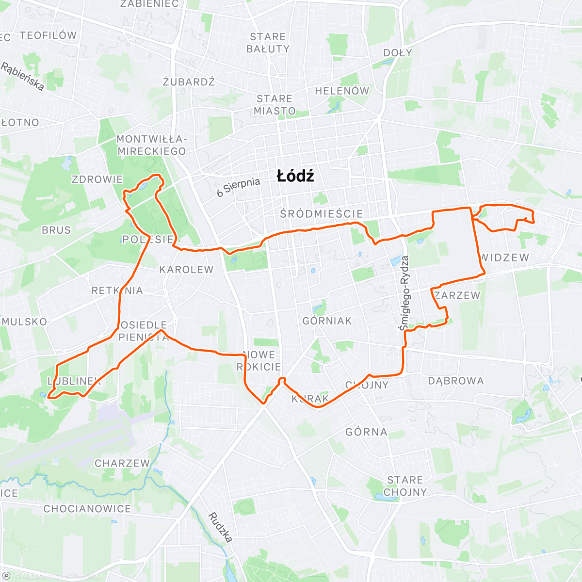 Map of the activity, 20260101 WR Pierwsza Włóczęga w 2026