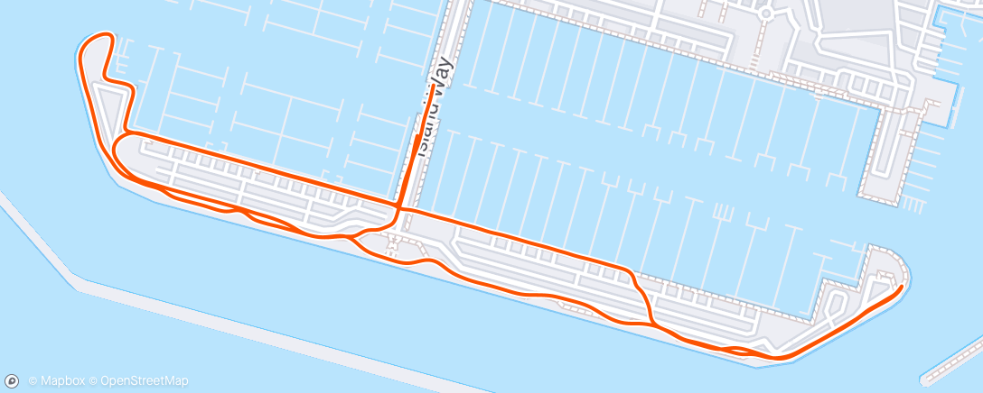 Map of the activity, Afternoon Run