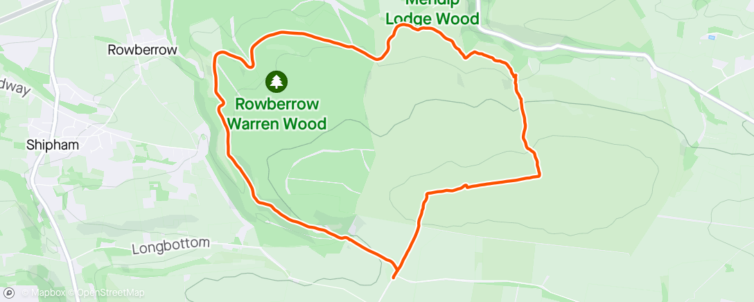 Map of the activity, Rowberrow with Chlo and Bodhi