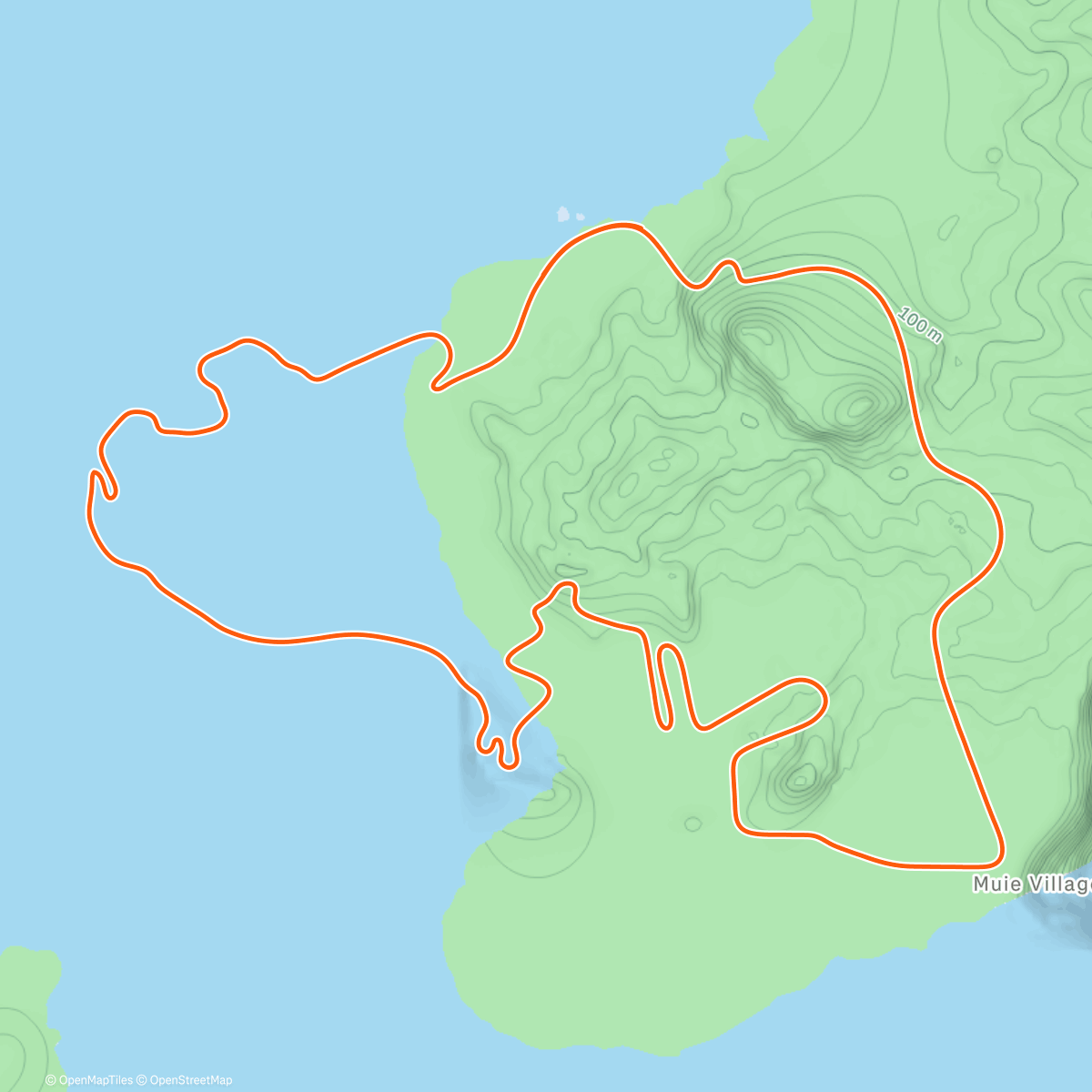Map of the activity, Zwift - Beach Island Loop in Watopia