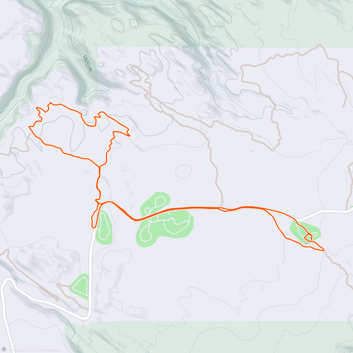 Map of the activity, Slickrock from Camp