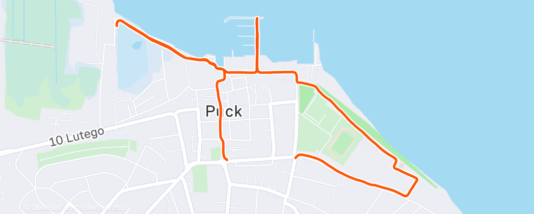 Map of the activity, Morning Run 🎄