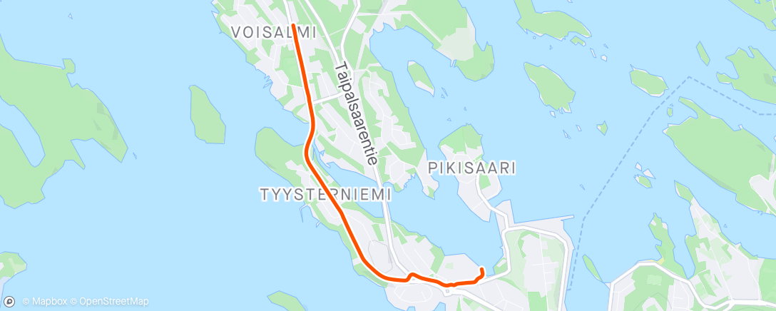Map of the activity, Afternoon Ride 🌨