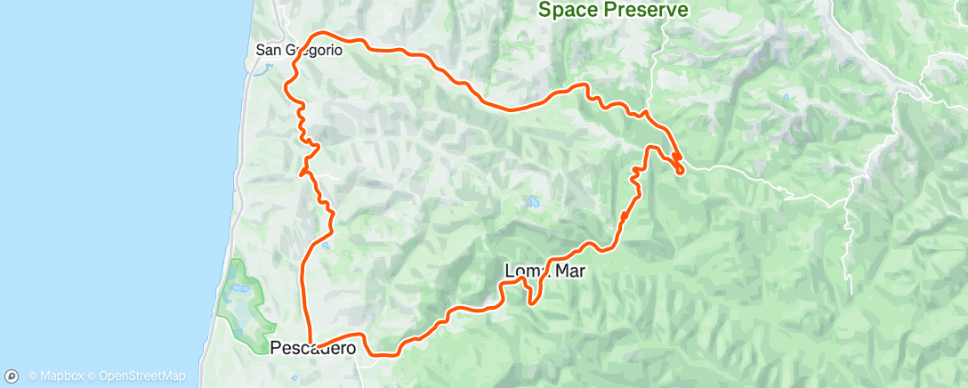 Map of the activity, Morning Ride