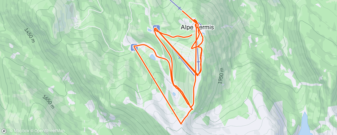 Map of the activity, Alpe Cermis!!!