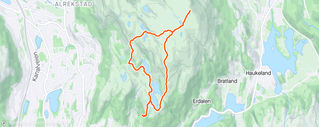 Map of the activity, Hauggjelsvarden