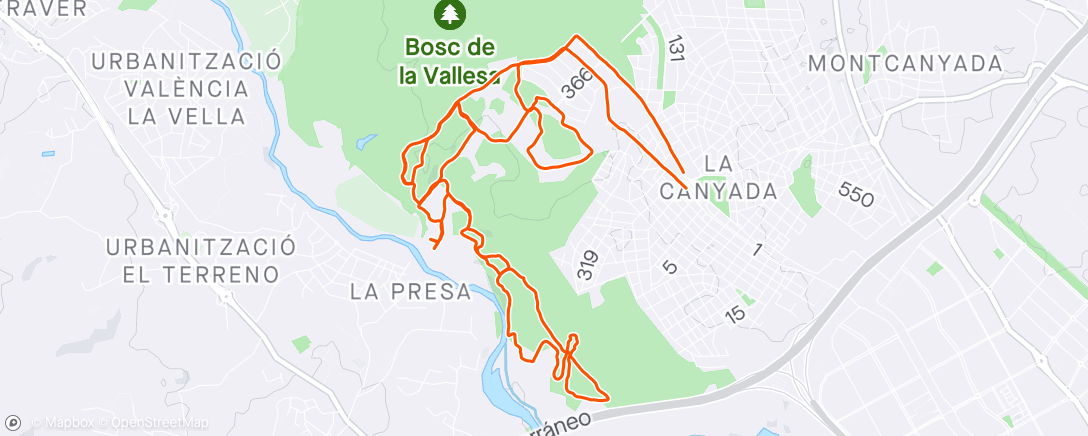 Mapa de la actividad, Morning Run