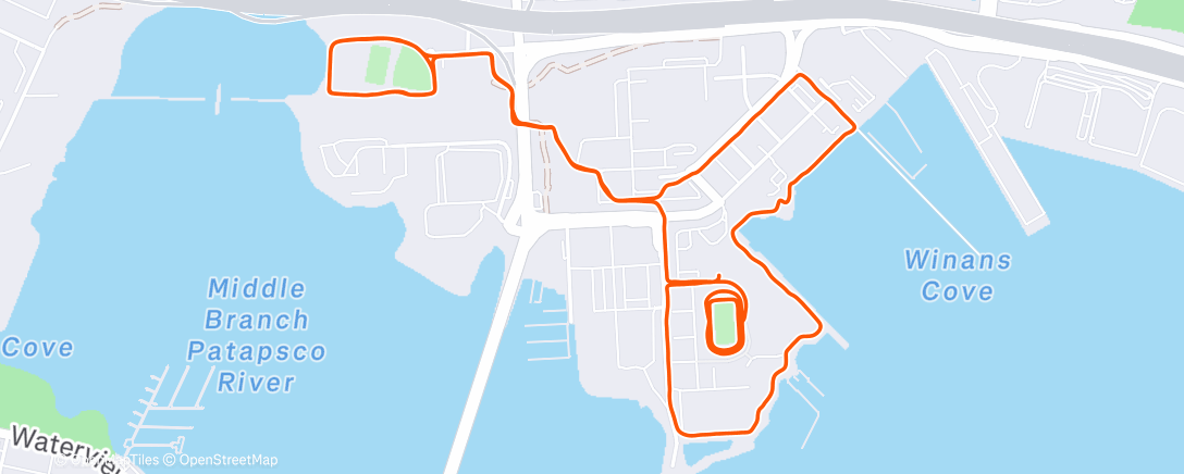 Map of the activity, Morning Run