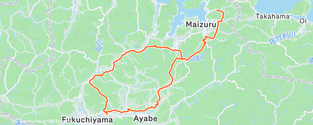 Map of the activity, Lunch Ride