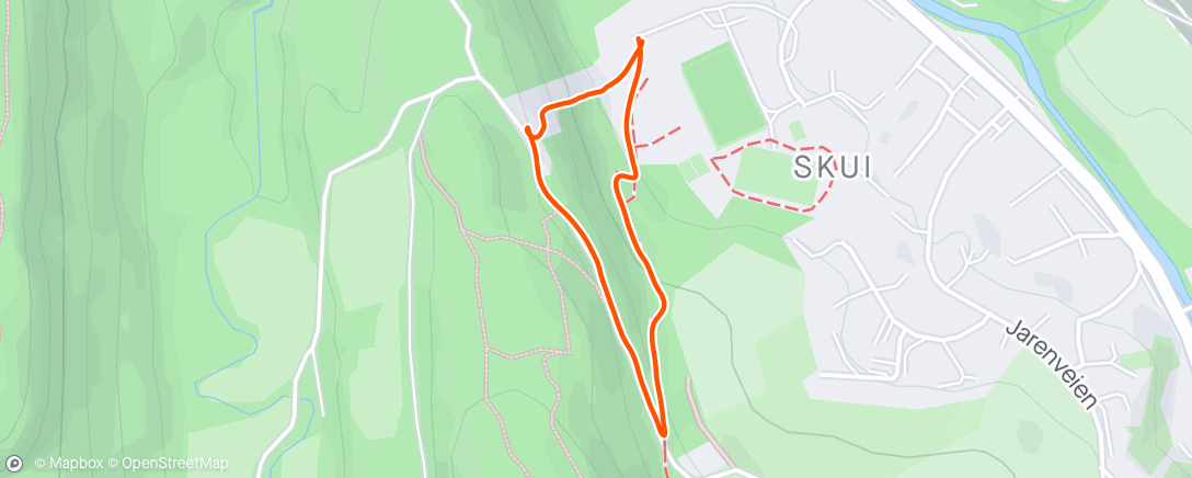 Map of the activity, Afternoon Walk with wife
