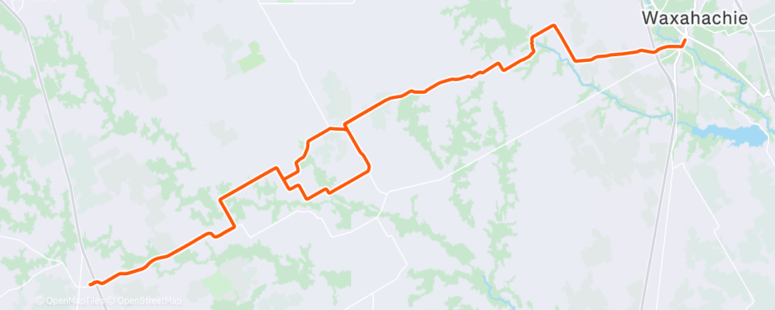 Map of the activity, Morning Ride
