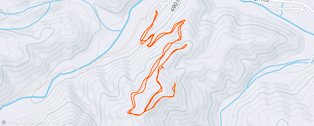Map of the activity, Afternoon Hike