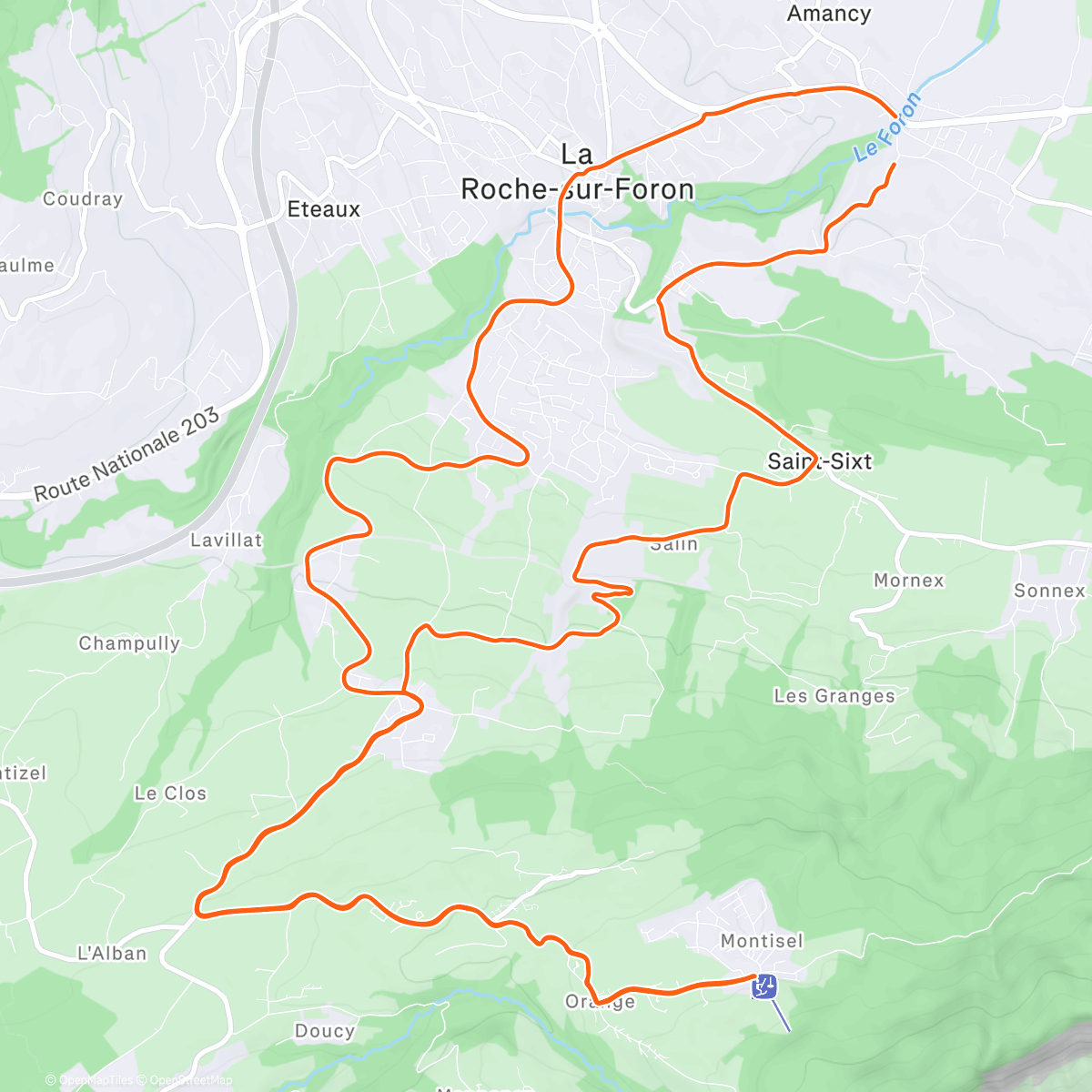 Map of the activity, La caillante 🥶