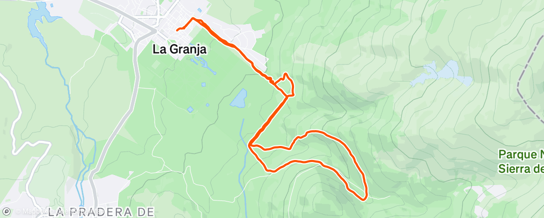 Map of the activity, Afternoon Trail Run
