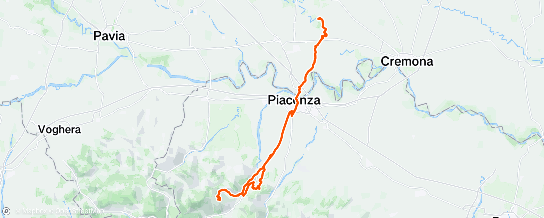 Map of the activity, Slow Long Distance