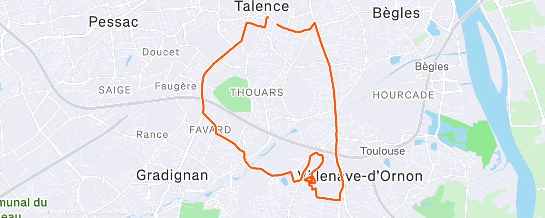 Map of the activity, 1H15 30’@4’50