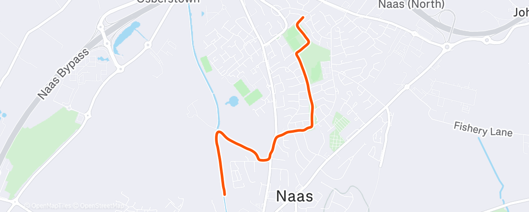 Map of the activity, Morning Walk