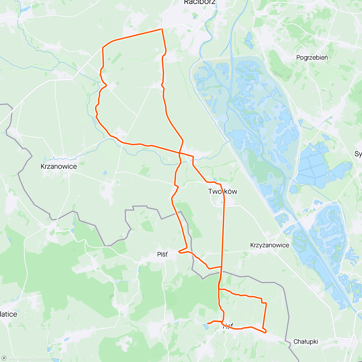 Mappa dell'attività Afternoon Gravel Ride (cross)