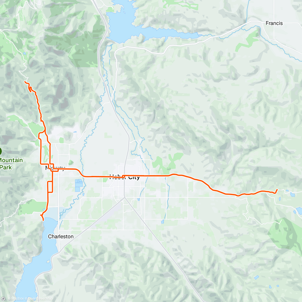Map of the activity, 🎿 Heber City & Midway