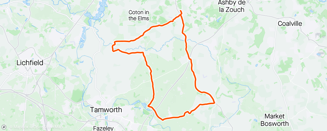 Map of the activity, Morning Ride to Harvey's cafe 🚴🏻‍♂️☕