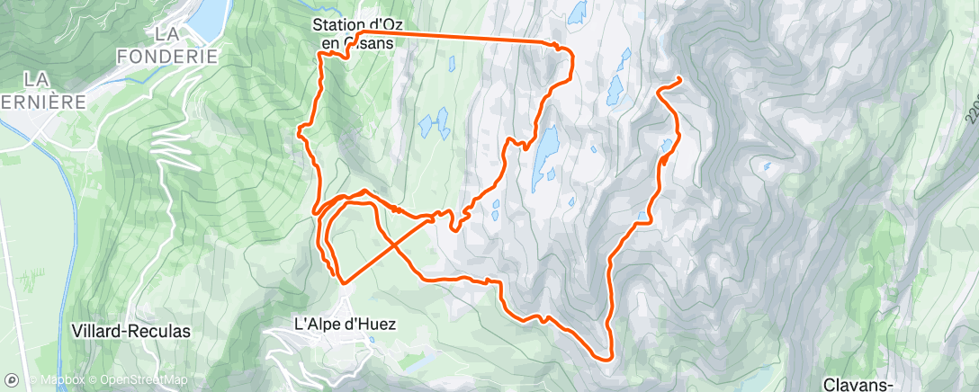 Map of the activity, MEGAVALANCHE 📍 Day 2