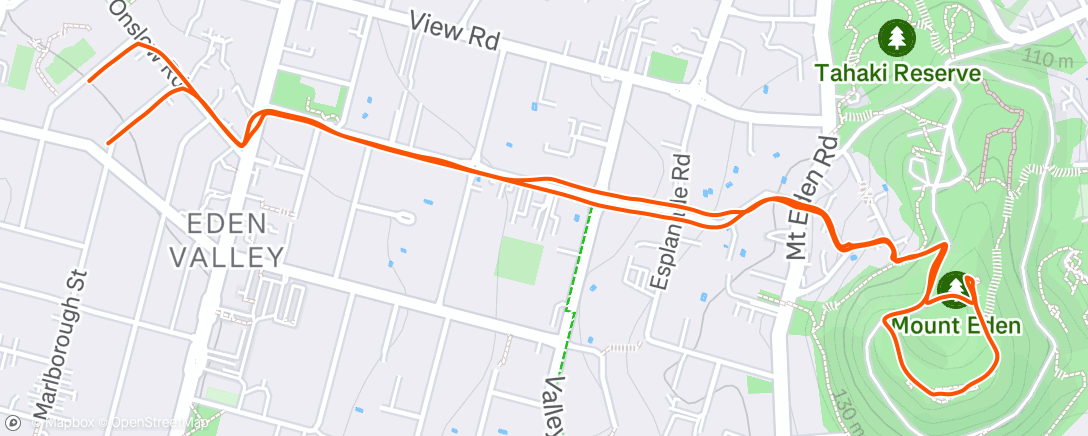 Map of the activity, Morning Walk