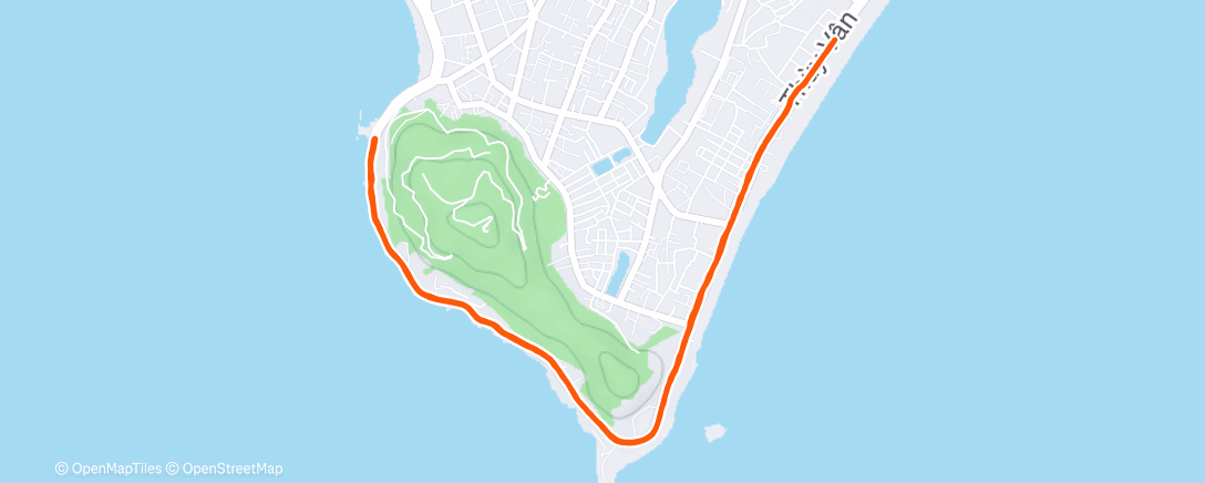 Map of the activity, Morning Run